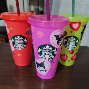 Starbucks Colorful Cups